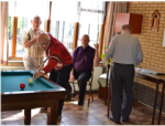 Biljarten in het verenigingsgebouw De Aanloop
